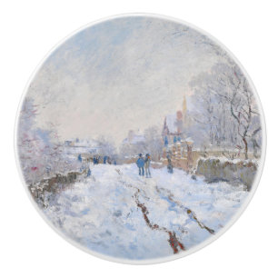 Claude Monet - Snö Scene i Argentina Knopp