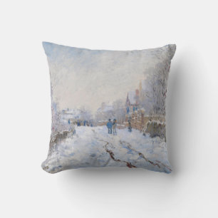 Claude Monet - Snö Scene i Argentina Kudde