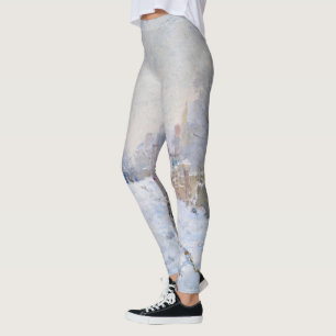 Claude Monet - Snö Scene i Argentina Leggings