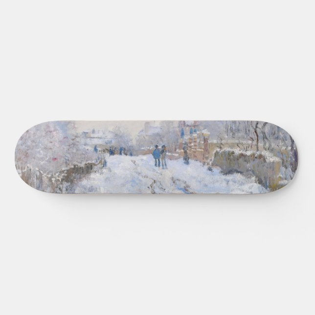 Claude Monet - Snö Scene i Argentina Mini Skateboard Bräda 18,5 Cm (Horz)