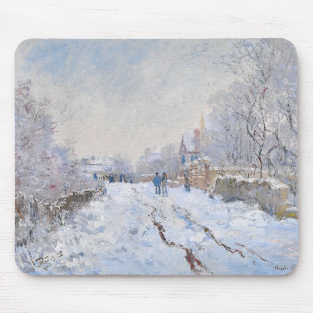 Claude Monet - Snö Scene i Argentina Musmatta (Framsidan)
