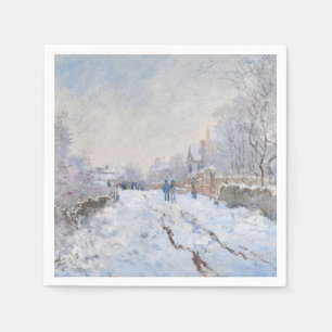 Claude Monet - Snö Scene i Argentina Pappersservett