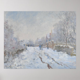 Claude Monet - Snö Scene i Argentina Poster