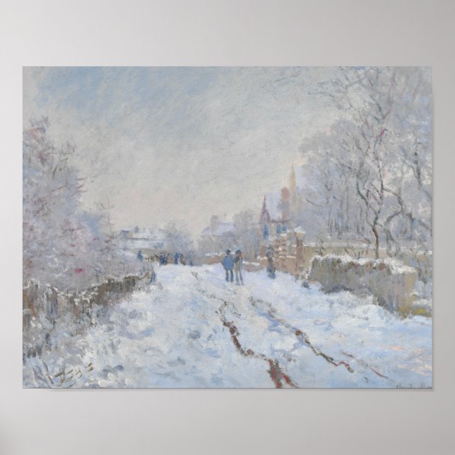 Claude Monet - Snö Scene i Argentina Poster (Framsidan)