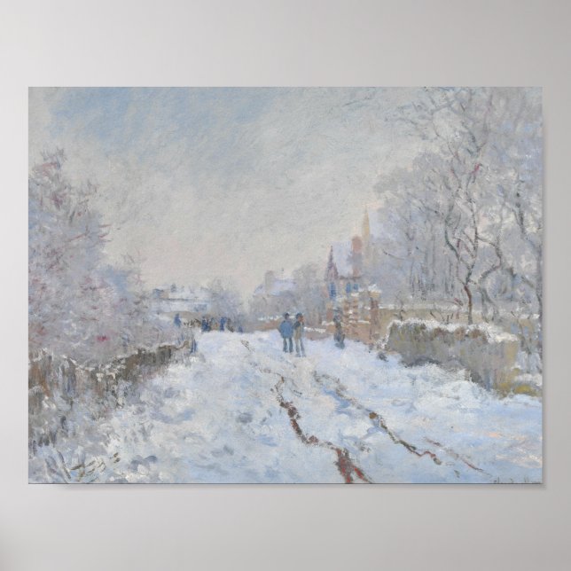 Claude Monet - Snö Scene i Argentina Poster (Framsidan)