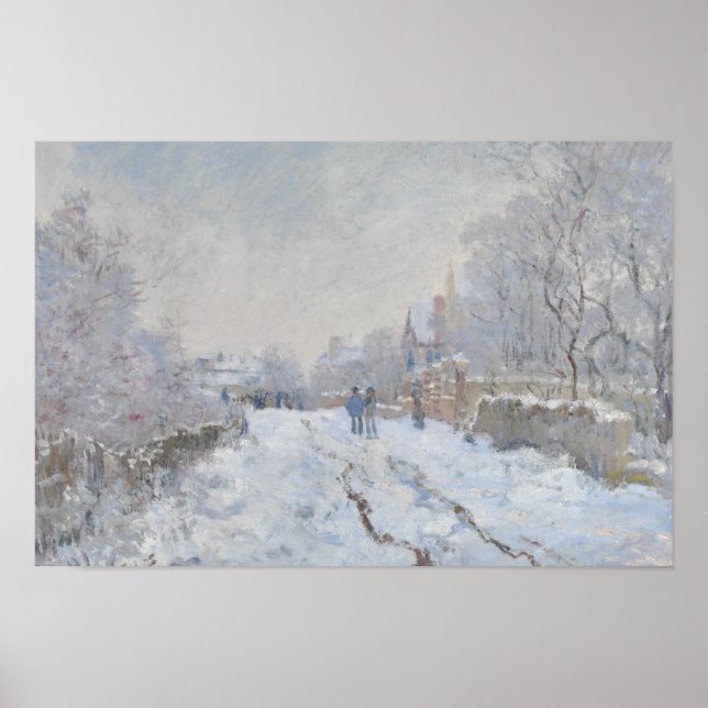 Claude Monet - Snö Scene i Argentina Poster (Framsidan)