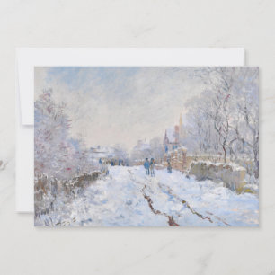 Claude Monet - Snö Scene i Argentina Tack Kort