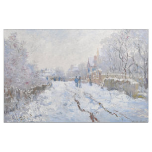 Claude Monet - Snö Scene i Argentina Tyg