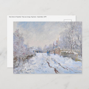 Claude Monet - Snö Scene i Argentina Vykort