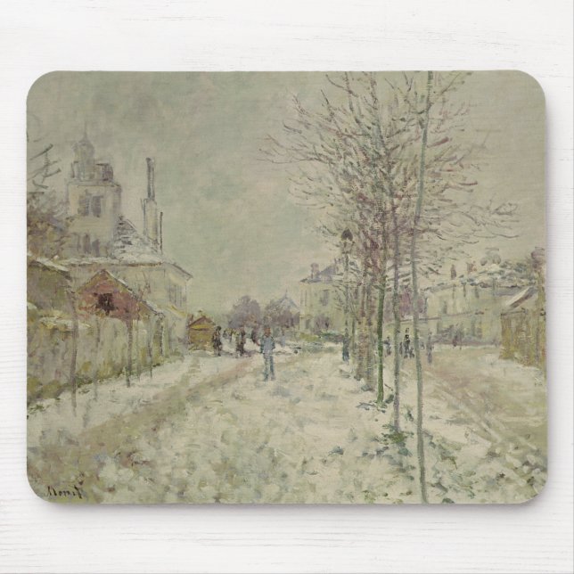 Claude Monet | snö verkställer Musmatta (Framsidan)