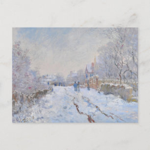 Claude Monet // Snö vid Argenteuil Vykort