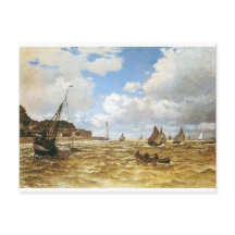 Claude Monet - södra delen av floden Artwork.