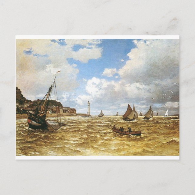 Claude Monet - södra delen av floden Artwork. Vykort (Framsida)