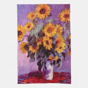 Claude Monet: Solrosor Kökshandduk