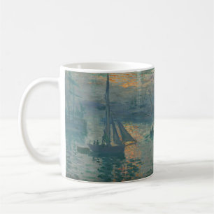 Claude Monet Soluppgång Marin Segelbåt Impressioni Kaffemugg