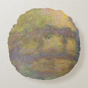Claude Monet som japanen överbryggar, 1918-24 Rund Kudde