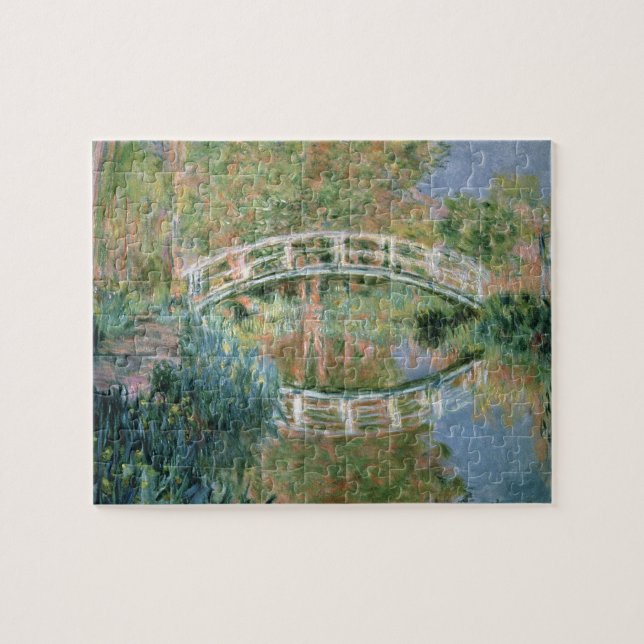 Claude Monet | som japanen överbryggar, Giverny Pussel (Horisontell)