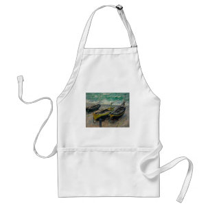 Claude Monet som målar den konstnärliga naturen Förkläde