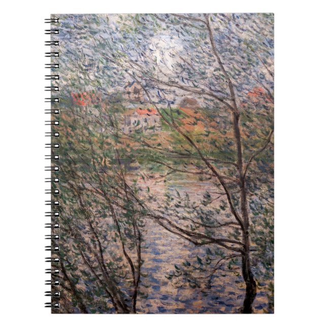 Claude Monet - Springtime genom grenar Anteckningsbok (Framsidan)