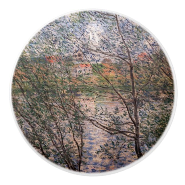 Claude Monet - Springtime genom grenar Knopp (Framsidan)