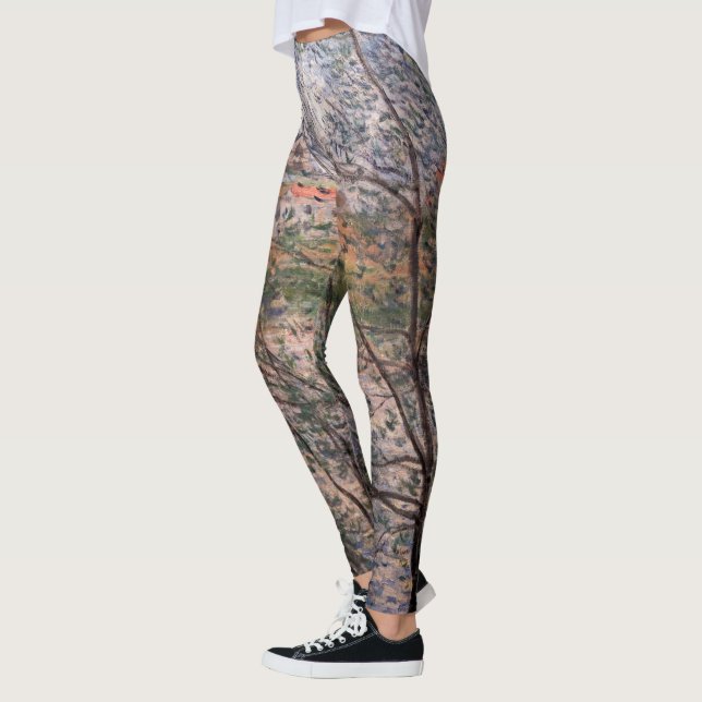 Claude Monet - Springtime genom grenar Leggings (Vänster)