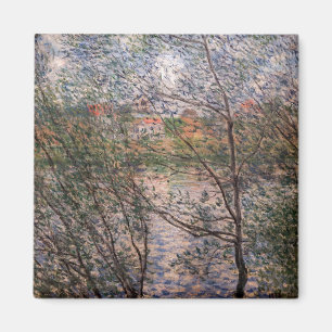 Claude Monet - Springtime genom grenar Magnet