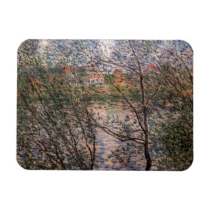 Claude Monet - Springtime genom grenar Magnet