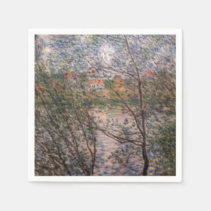 Claude Monet - Springtime genom grenar Pappersservett