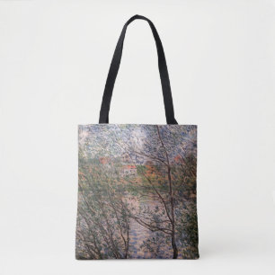 Claude Monet - Springtime genom grenar Tygkasse