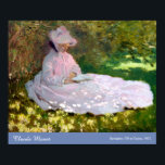 Claude Monet Springtime Impressionism Painting Poster<br><div class="desc">Njut av denna vackra Monet-poster med Claude Monets berömd "Springtime"-målning från 1872. I slutet av 1871 flyttat Monet till Argentina, en liten stad på högerna av floden Seine nordväst om Paris. Han målade upp många scener i berömden i den här staden, ofta på sin egen bakgård. Han visade också denna...</div>