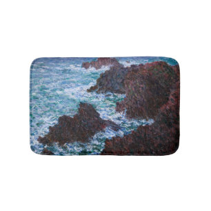 Claude Monet - Sten vid Belle-Ile, Vild Kusten Badrumsmatta