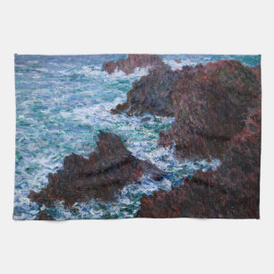 Claude Monet - Sten vid Belle-Ile, Vild Kusten Kökshandduk