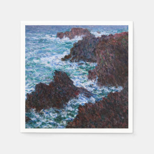 Claude Monet - Sten vid Belle-Ile, Vild Kusten Pappersservett