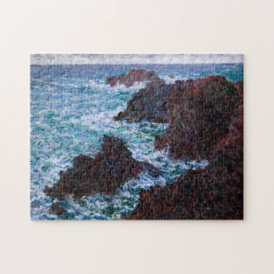 Claude Monet - Sten vid Belle-Ile, Vild Kusten Pussel