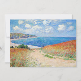Claude Monet - Stig i vete fält vid Pourville Inbjudningar