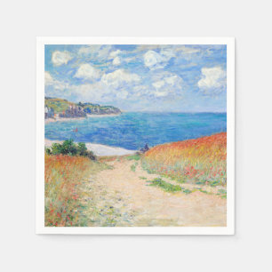 Claude Monet - Stig i vete fält vid Pourville Pappersservett