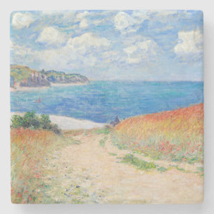 Claude Monet - Stig i vete fält vid Pourville Stenunderlägg