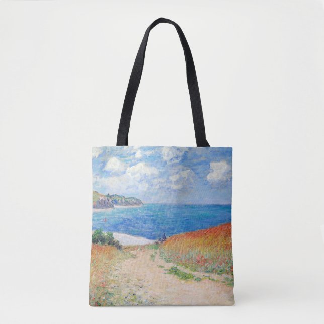 Claude Monet - Stig i vete fält vid Pourville Tygkasse (Framsida)
