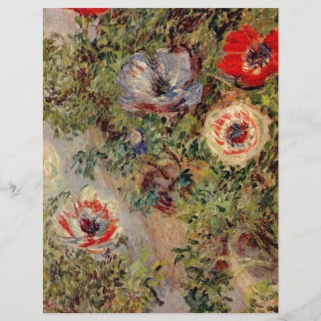 Claude Monet Stilla livet med Anemone Destiny Gift (Framsida)