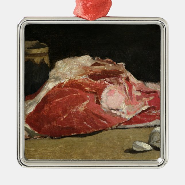 Claude Monet | stilleben, det gemensamt av kött Julgransprydnad Metall (Framsidan)