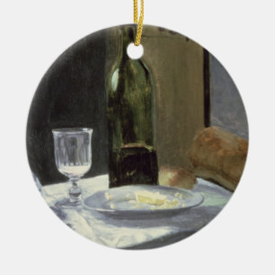 Claude Monet stilleben med flaskor Julgransprydnad Keramik