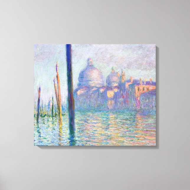 Claude Monet - Stora kanalen, Venedig Canvastryck (Framsida)