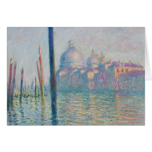 Claude Monet - Storkanalen Hälsningskort (Framsidan Horizontal)