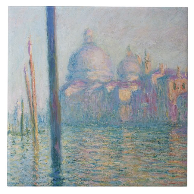 Claude Monet - Storkanalen Kakelplatta (Framsidan)