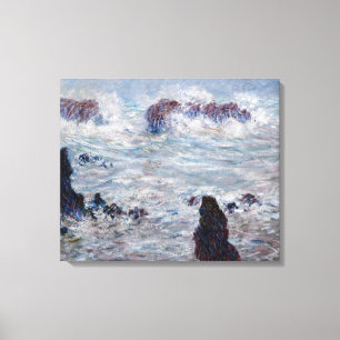 Claude Monet - Storm utanför Belle-Ile-kusten Canvastryck