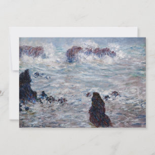 Claude Monet - Storm utanför Belle-Ile Kusten Inbjudningar