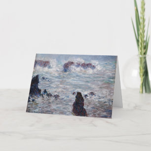 Claude Monet - Storm utanför Belle-Ile Kusten Kort