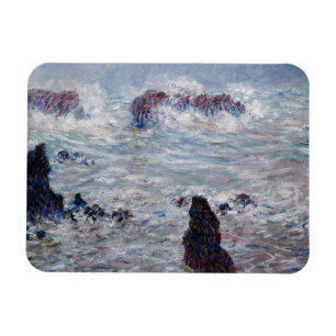 Claude Monet - Storm utanför Belle-Ile Kusten Magnet