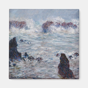 Claude Monet - Storm utanför Belle-Ile Kusten Magnet