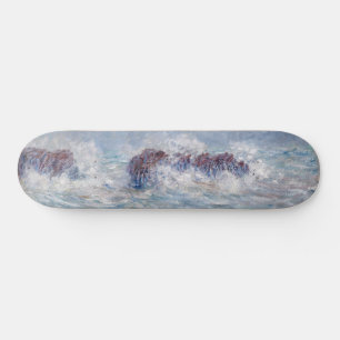 Claude Monet - Storm utanför Belle-Ile Kusten Mini Skateboard Bräda 18,5 Cm